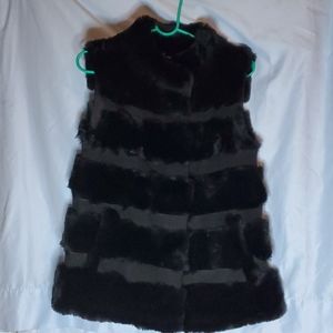 Diane Von Furstenberg Rabbit & Suede Vest